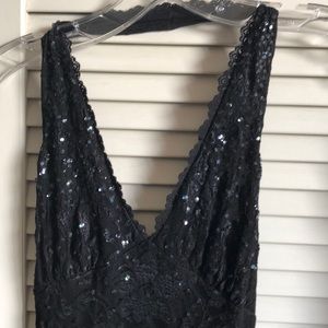 ARDEN B SEQUENCE Lace  BLACK STRETCHY DRESS